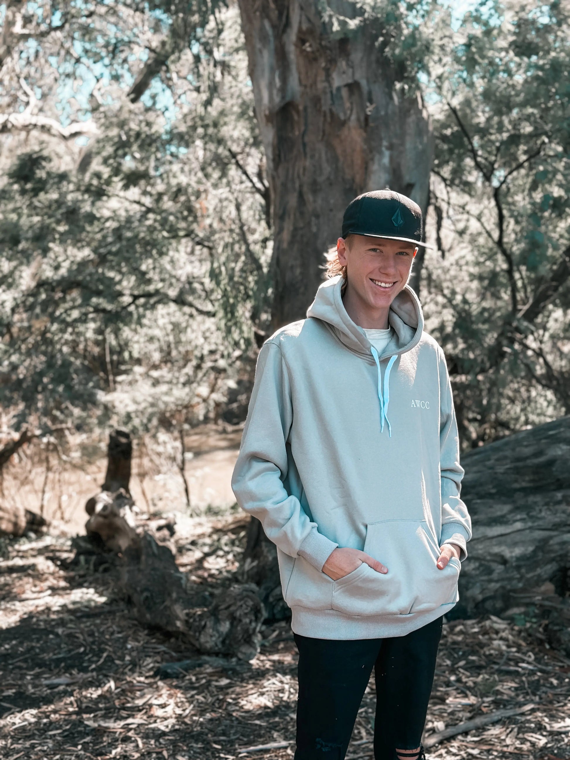 Byron Hoodie - Grey Aus Wild Clothing Co