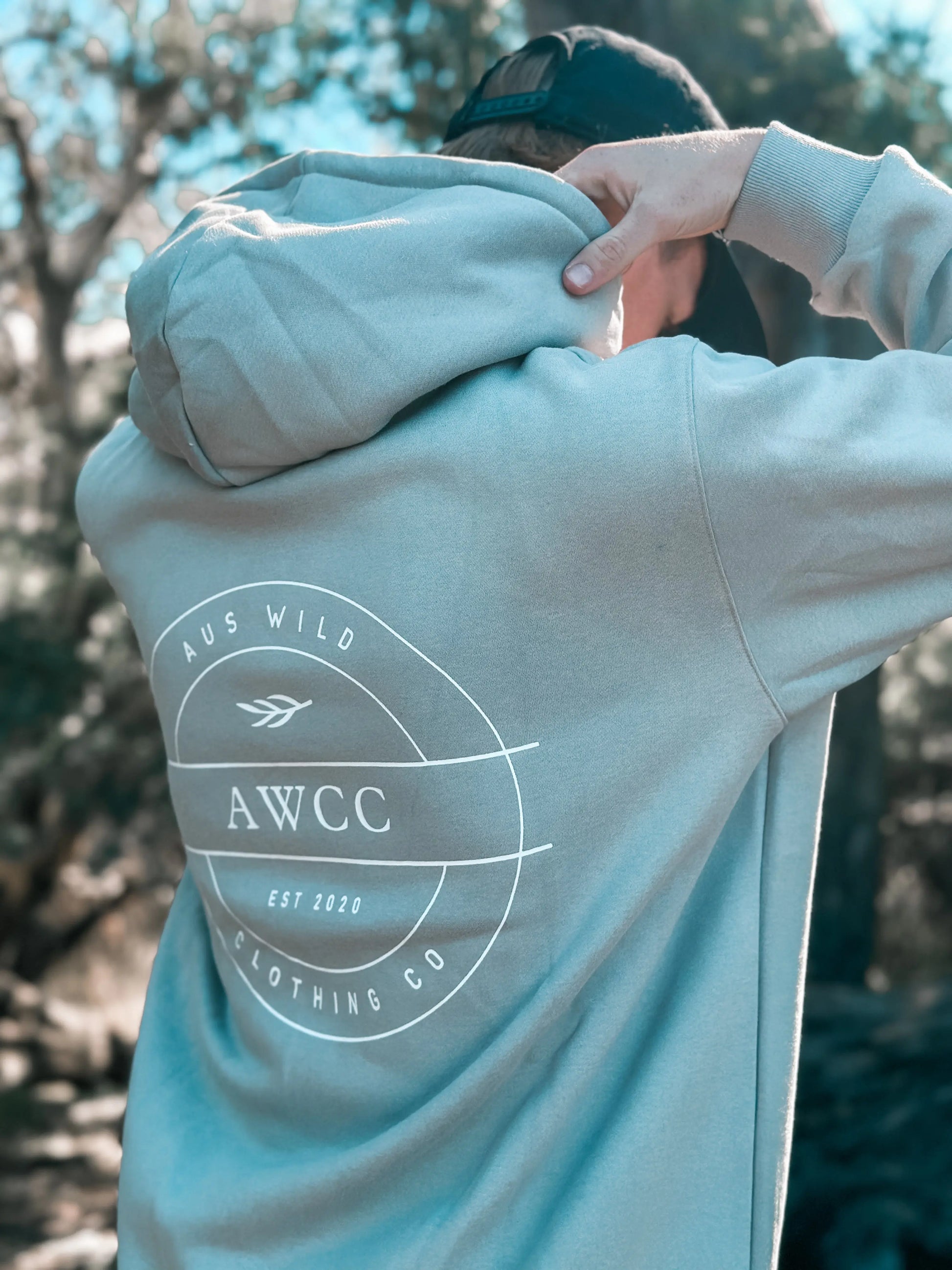 Byron Hoodie - Grey Aus Wild Clothing Co