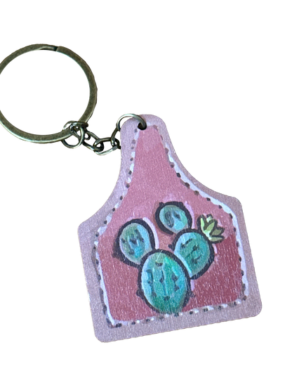 Cacti Tag Keyring Aus Wild Clothing Co