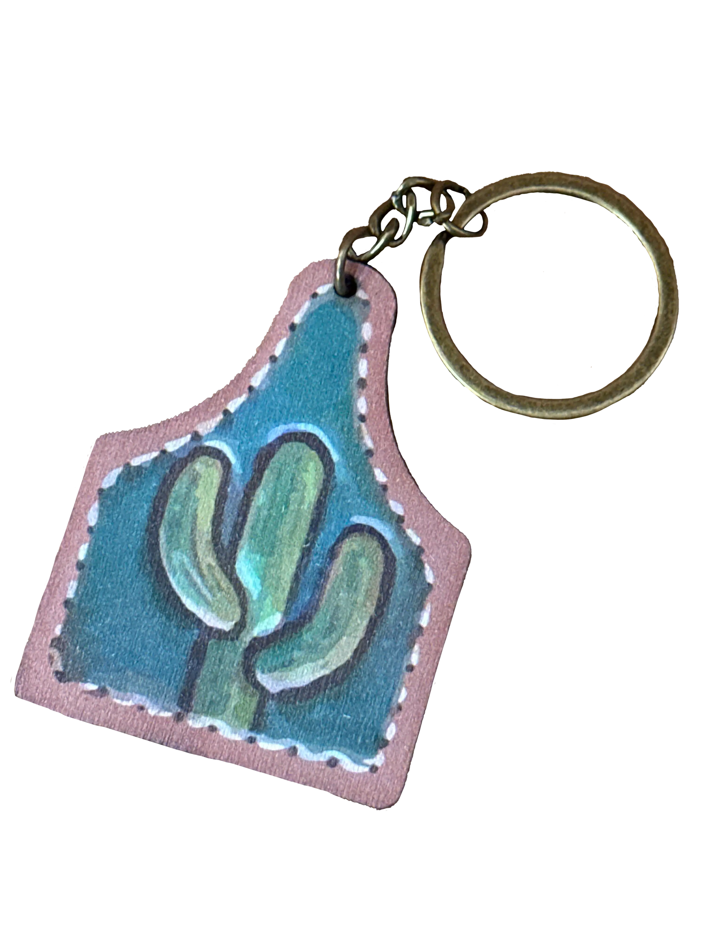 Cacti Tag Keyring Aus Wild Clothing Co