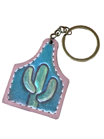 Cacti Tag Keyring Aus Wild Clothing Co