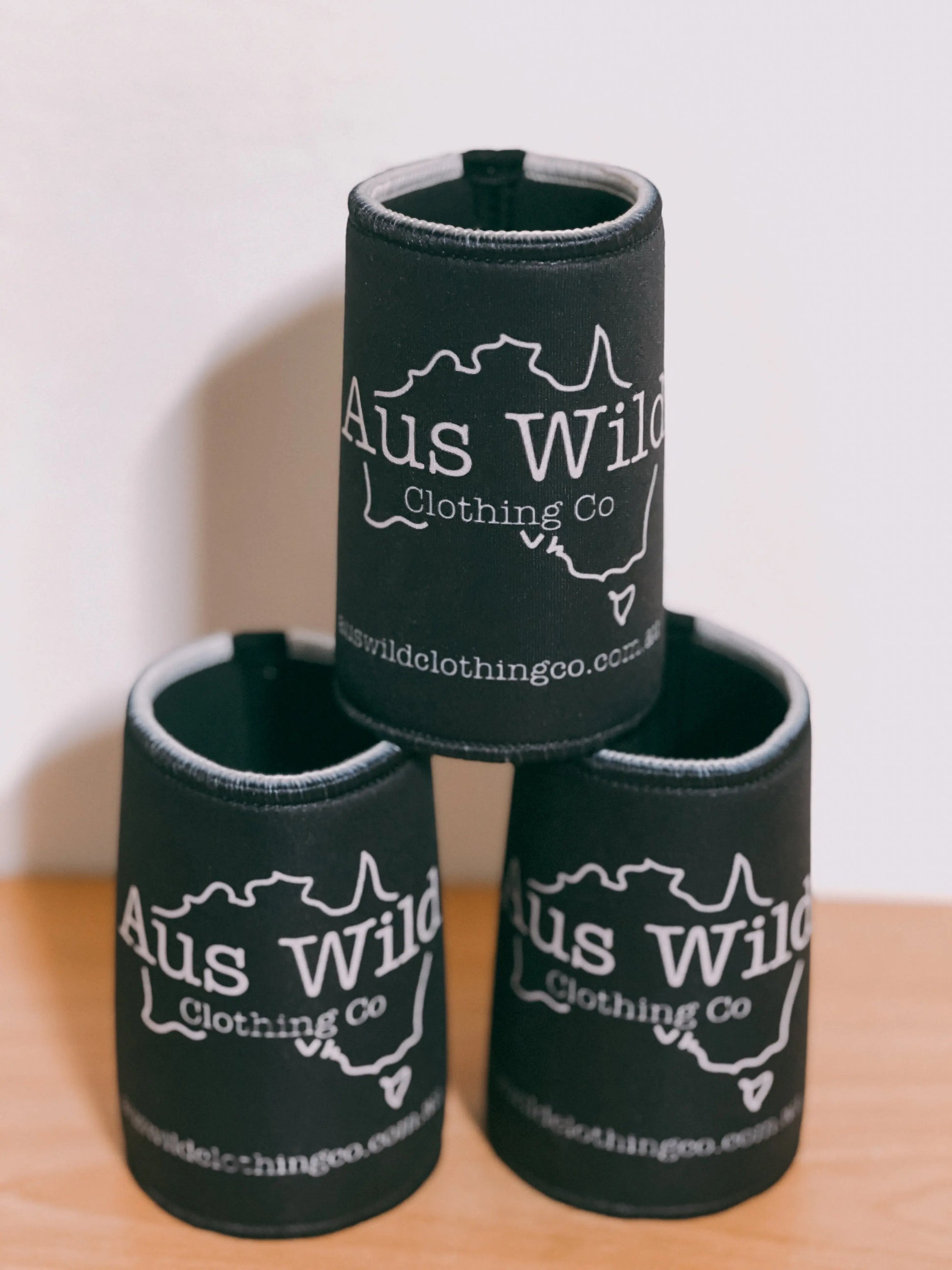 Classic Stubby Holder - Black Aus Wild Clothing Co