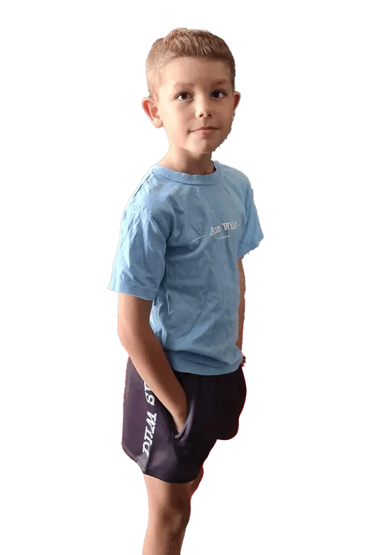 Cobar Kids Footy Shorts - Black Aus Wild Clothing Co