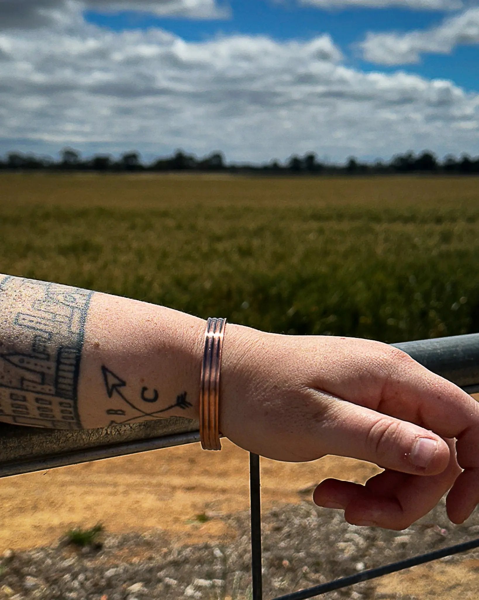 Coiled Copper Cuff Bracelet Aus Wild Clothing Co