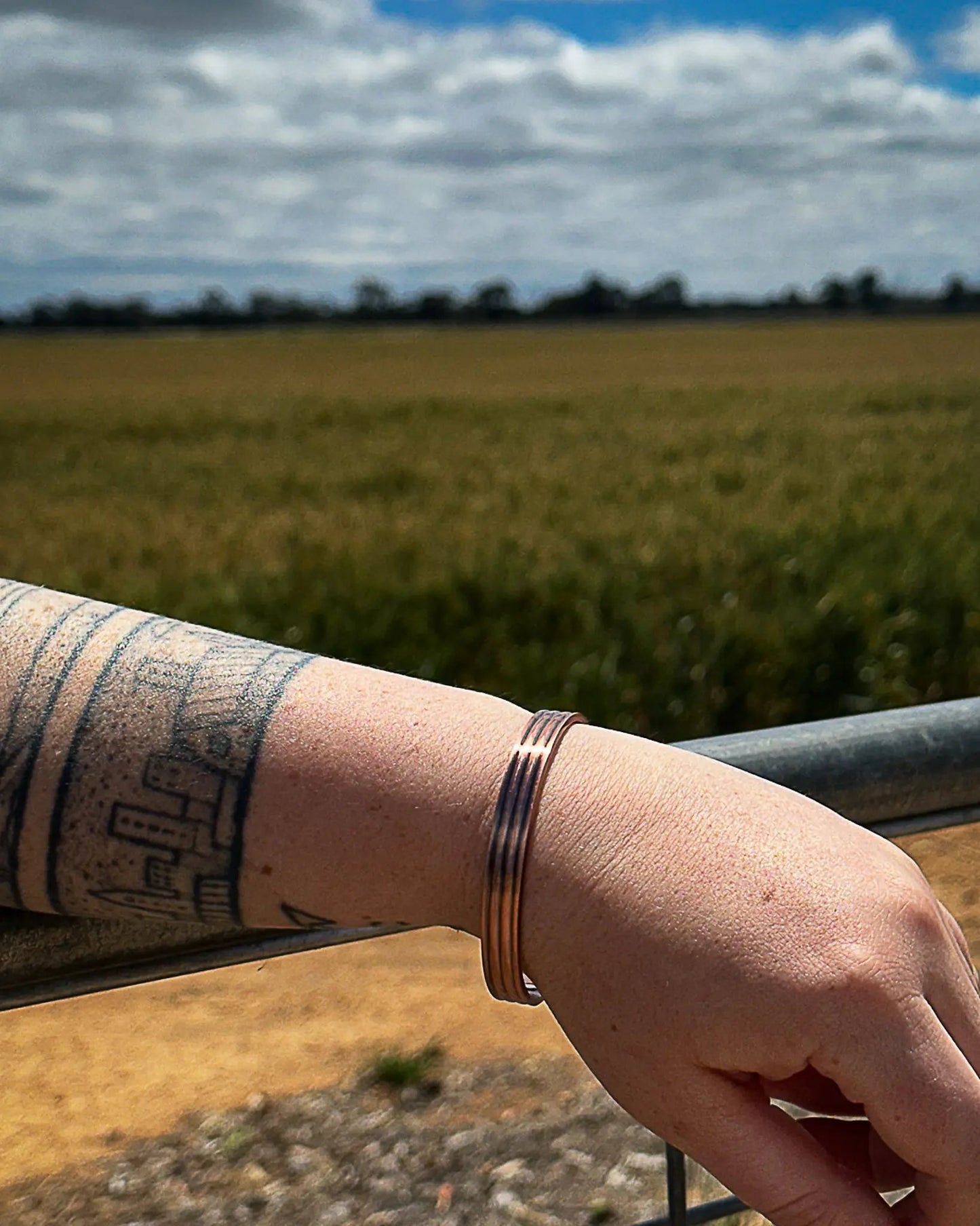 Coiled Copper Cuff Bracelet Aus Wild Clothing Co