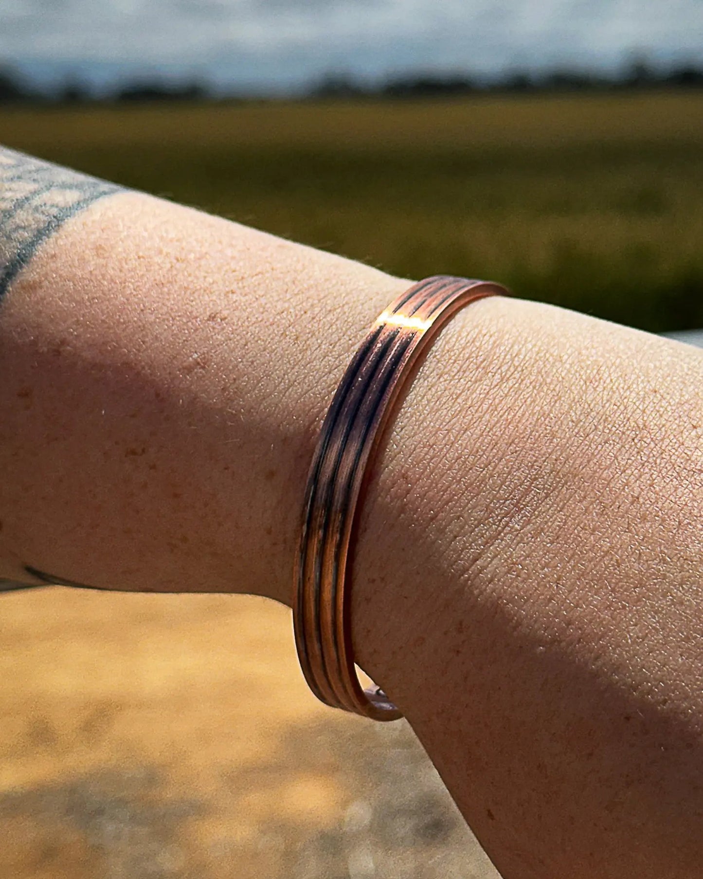 Coiled Copper Cuff Bracelet Aus Wild Clothing Co
