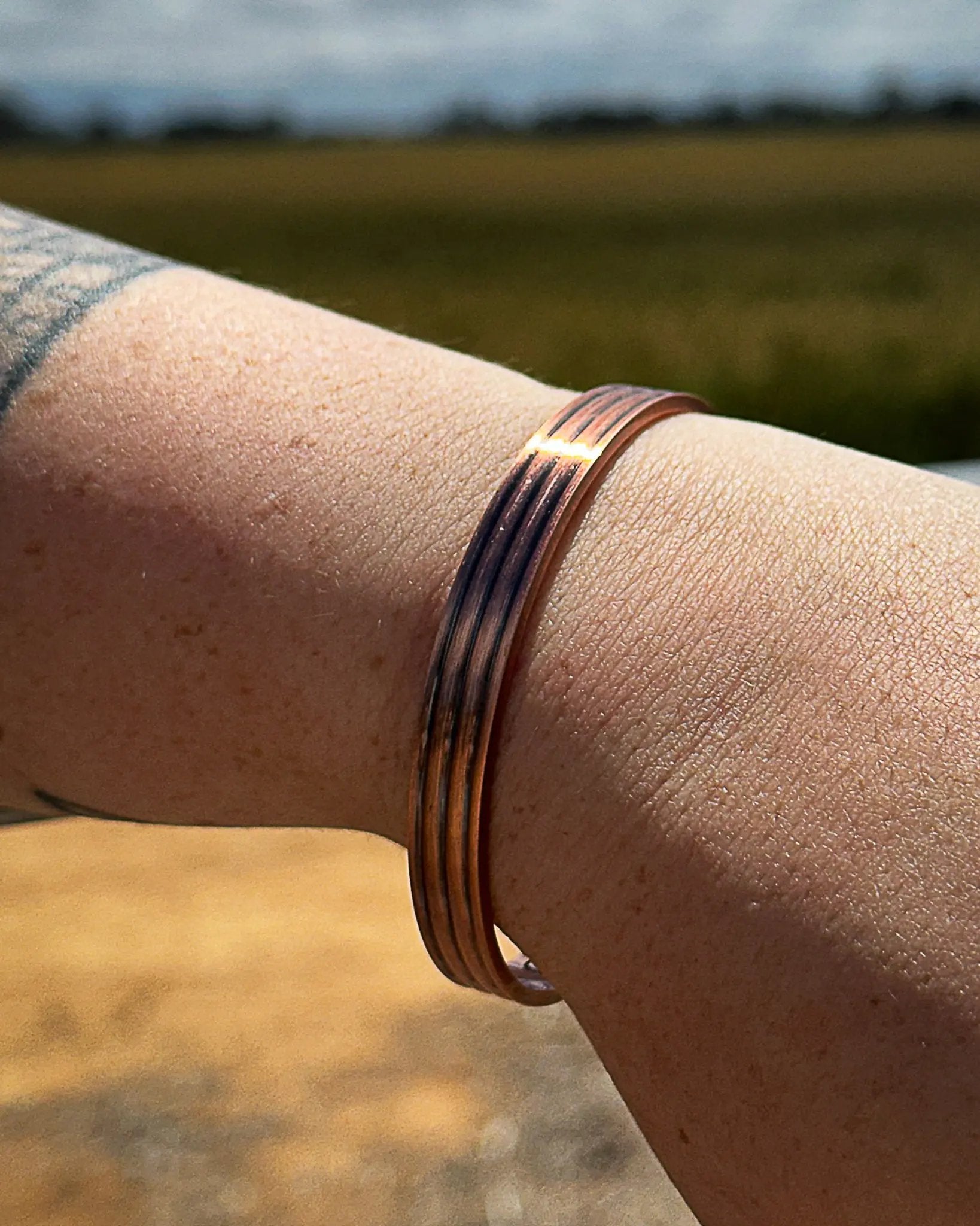 Coiled Copper Cuff Bracelet Aus Wild Clothing Co