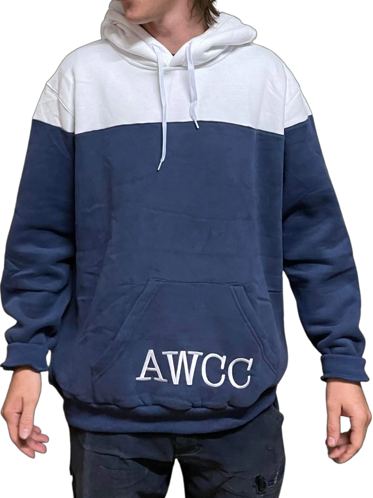 Contrast Hoodie - Navy Aus Wild Clothing Co