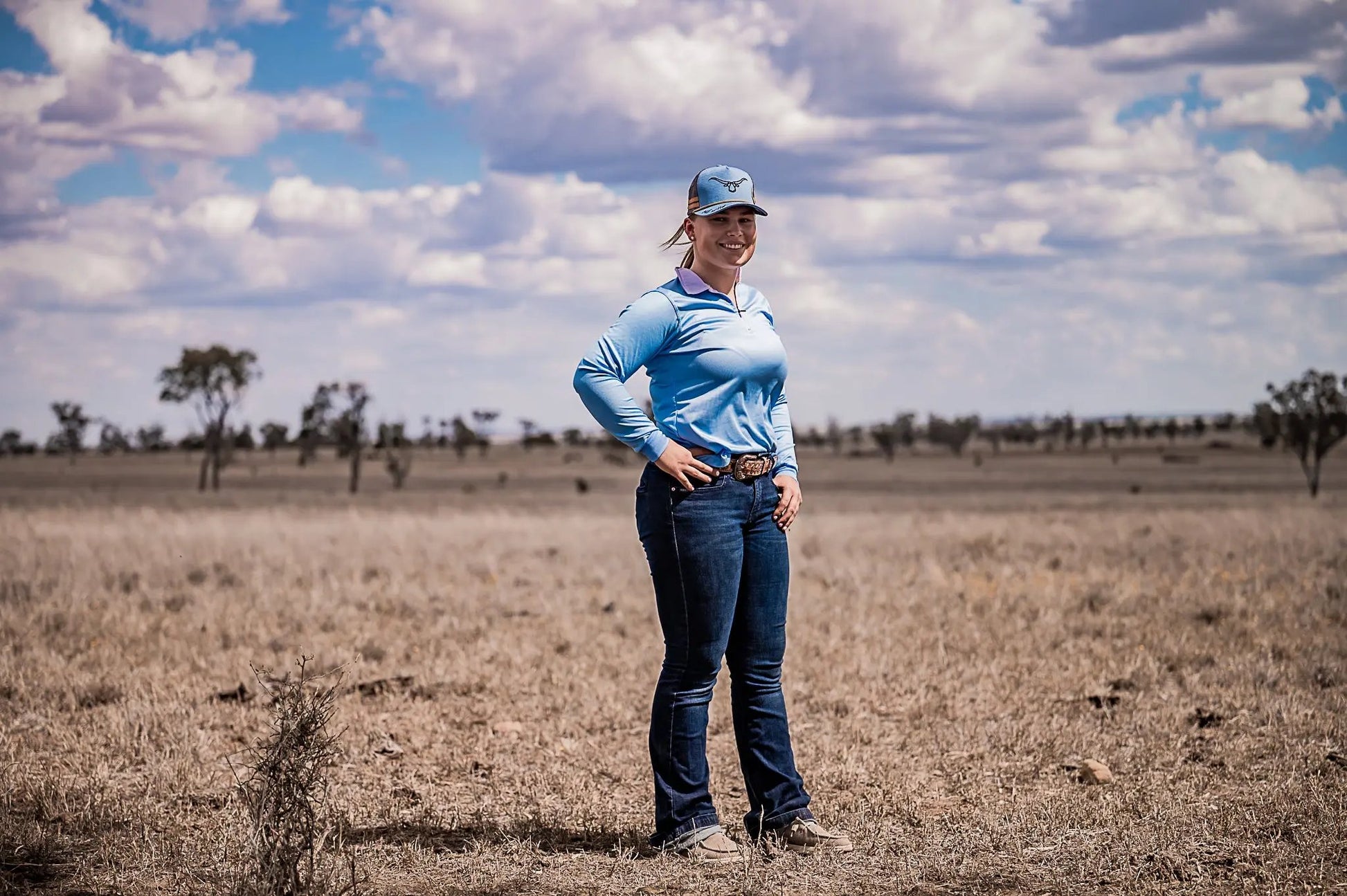 Cordillo Fishing Shirt - Blue Aus Wild Clothing Co