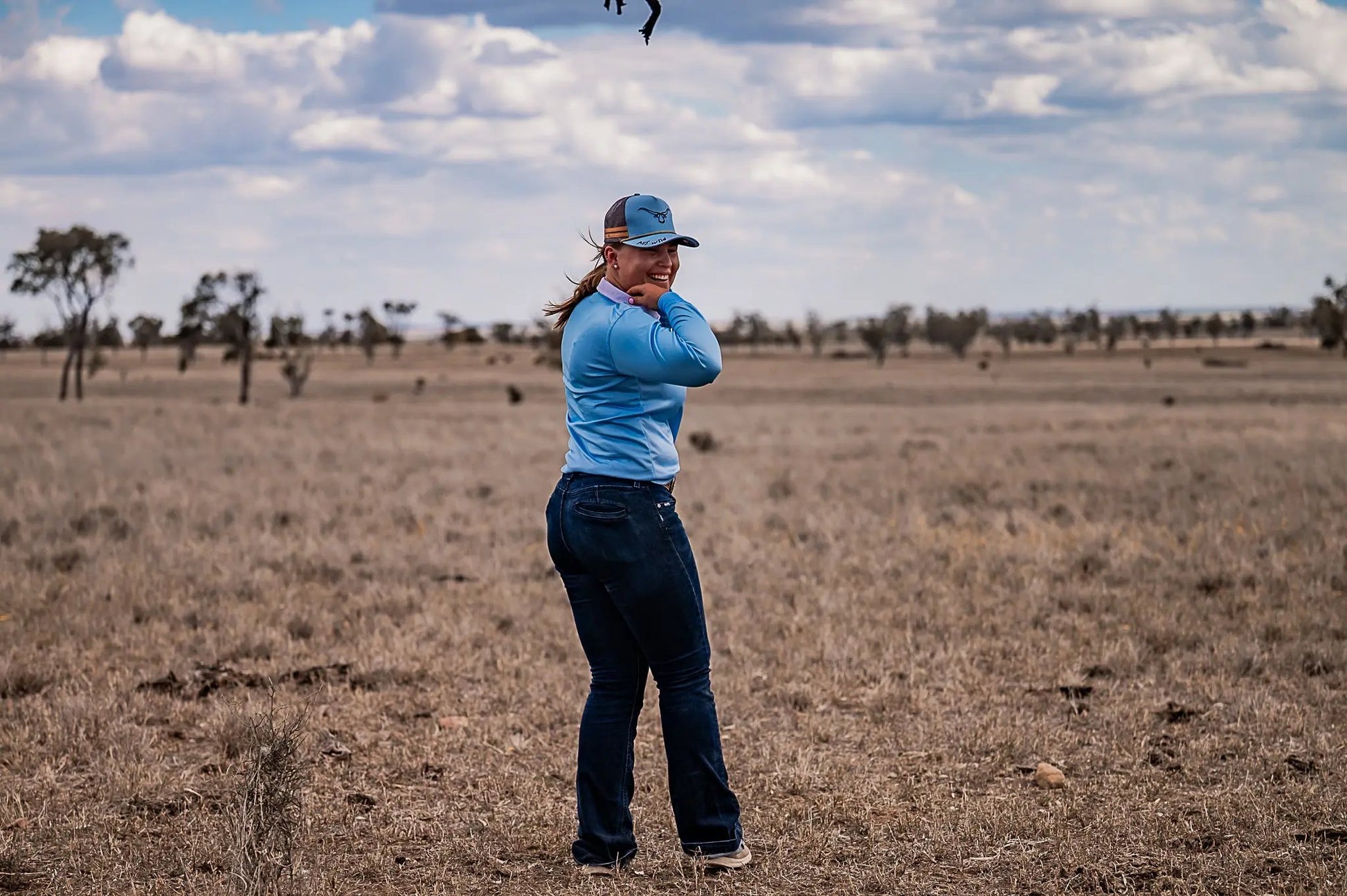 Cordillo Fishing Shirt - Blue Aus Wild Clothing Co