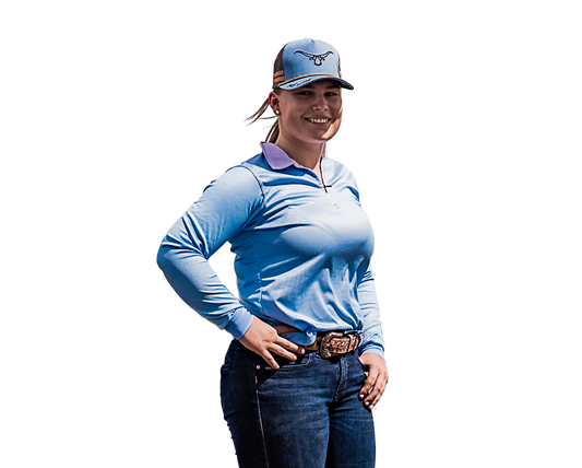 Cordillo Fishing Shirt - Blue Aus Wild Clothing Co