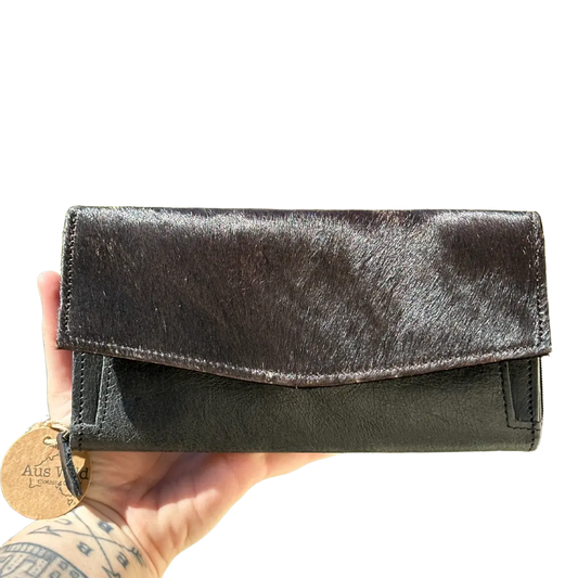 Cow Hide Clutch Aus Wild Clothing Co