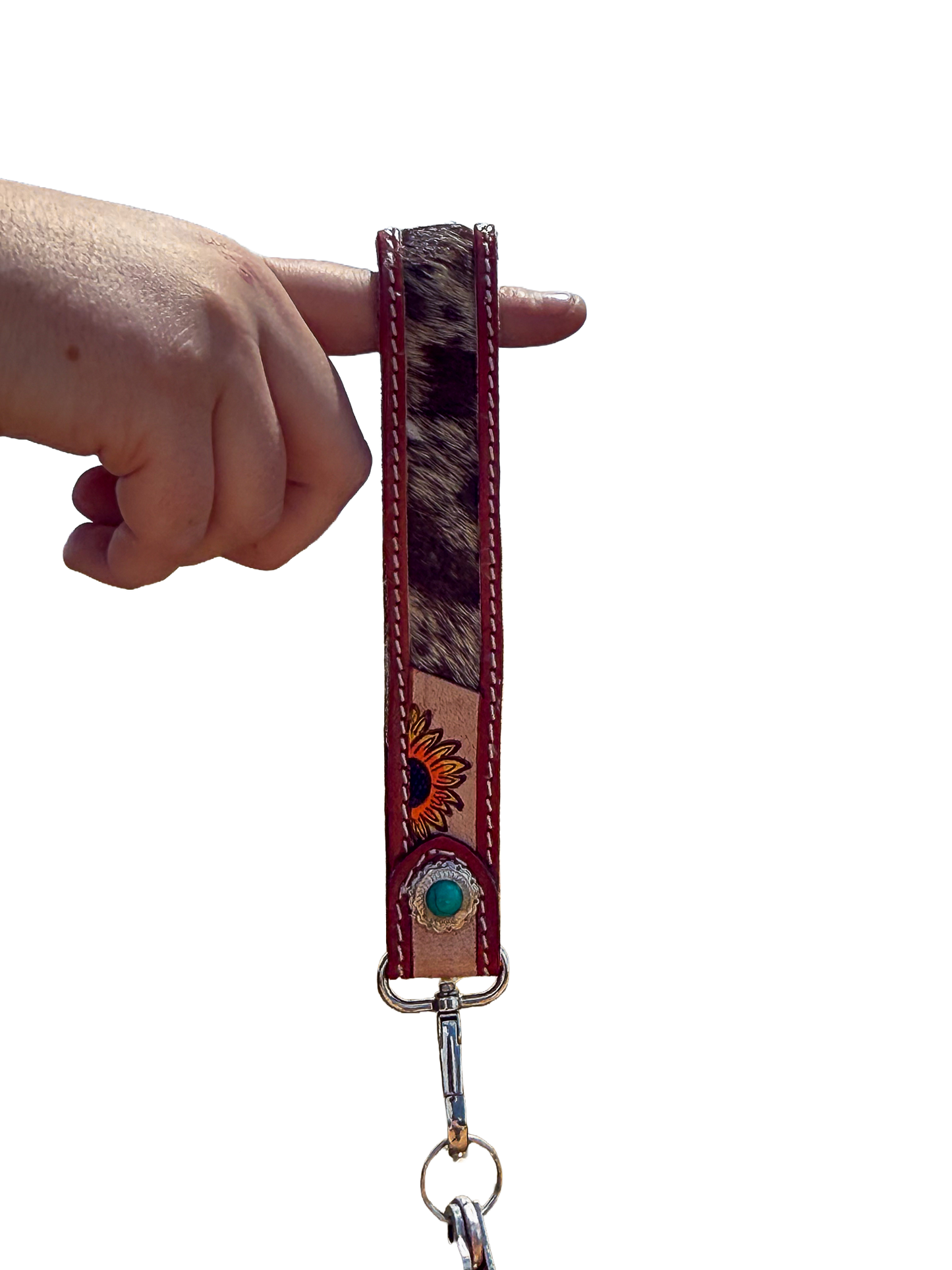 Cowhide Sun Keyring Aus Wild Clothing Co