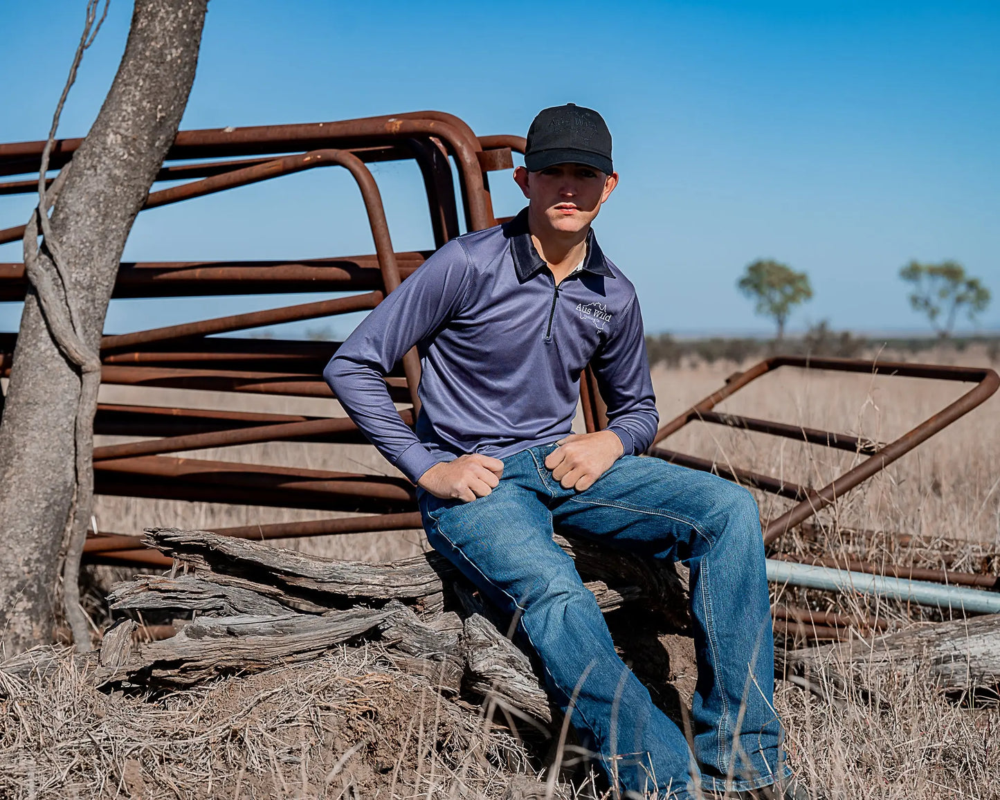 Dubbo Cap - Black Aus Wild Clothing Co