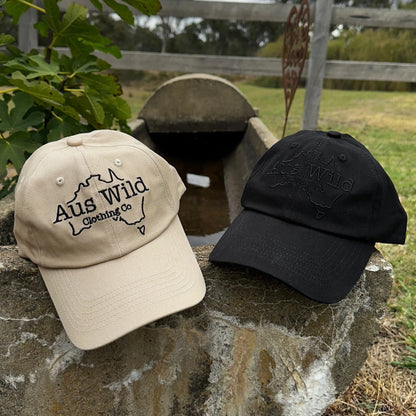 Dubbo Cap - Black Aus Wild Clothing Co