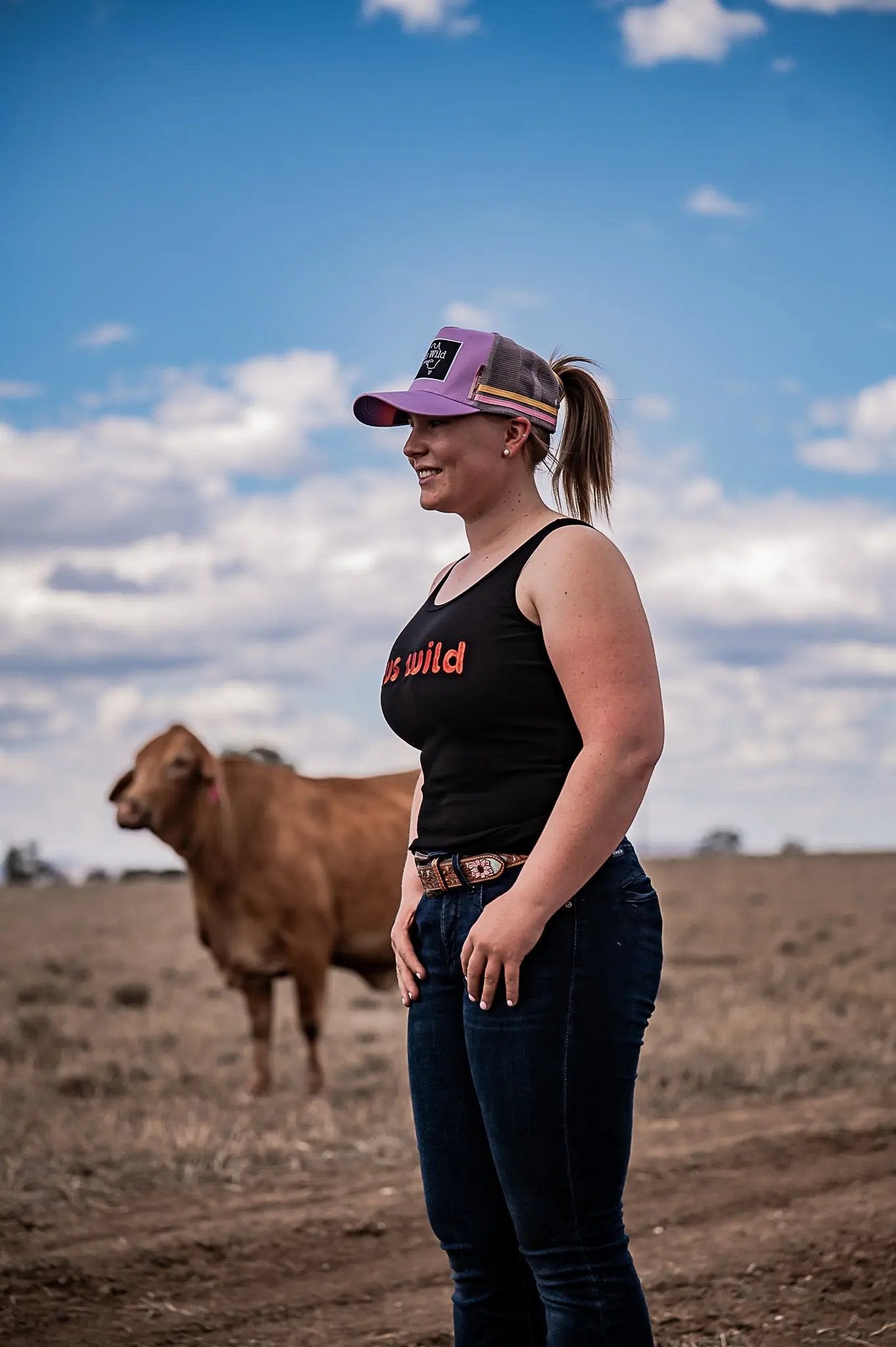 Finny Ponytail Trucker Cap Aus Wild Clothing Co