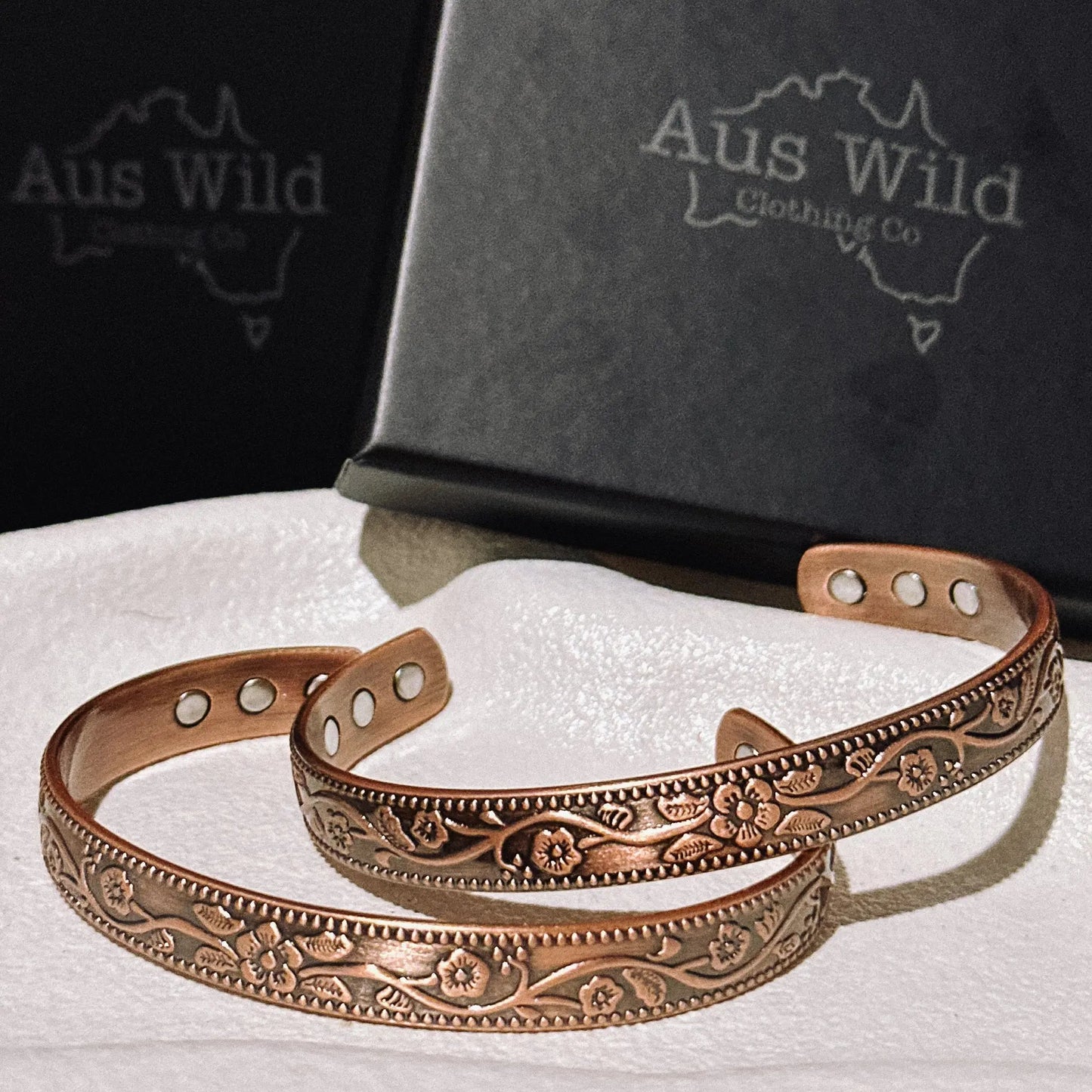 Floral Copper Bracelet Aus Wild Clothing Co
