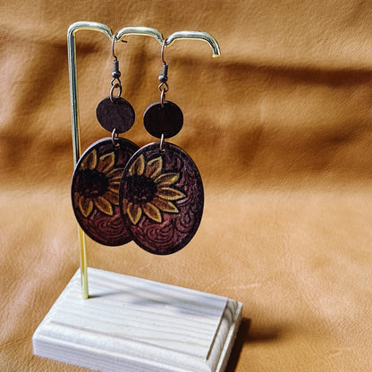 Harvest Sun Earrings with matching Clip Aus Wild Clothing Co