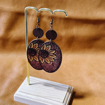 Harvest Sun Earrings with matching Clip Aus Wild Clothing Co