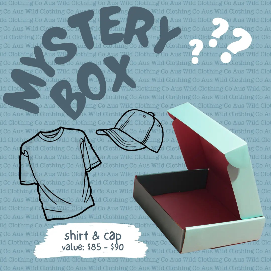 MYSTERY BUNDLE 5 - SHIRT & CAP Aus Wild Clothing Co