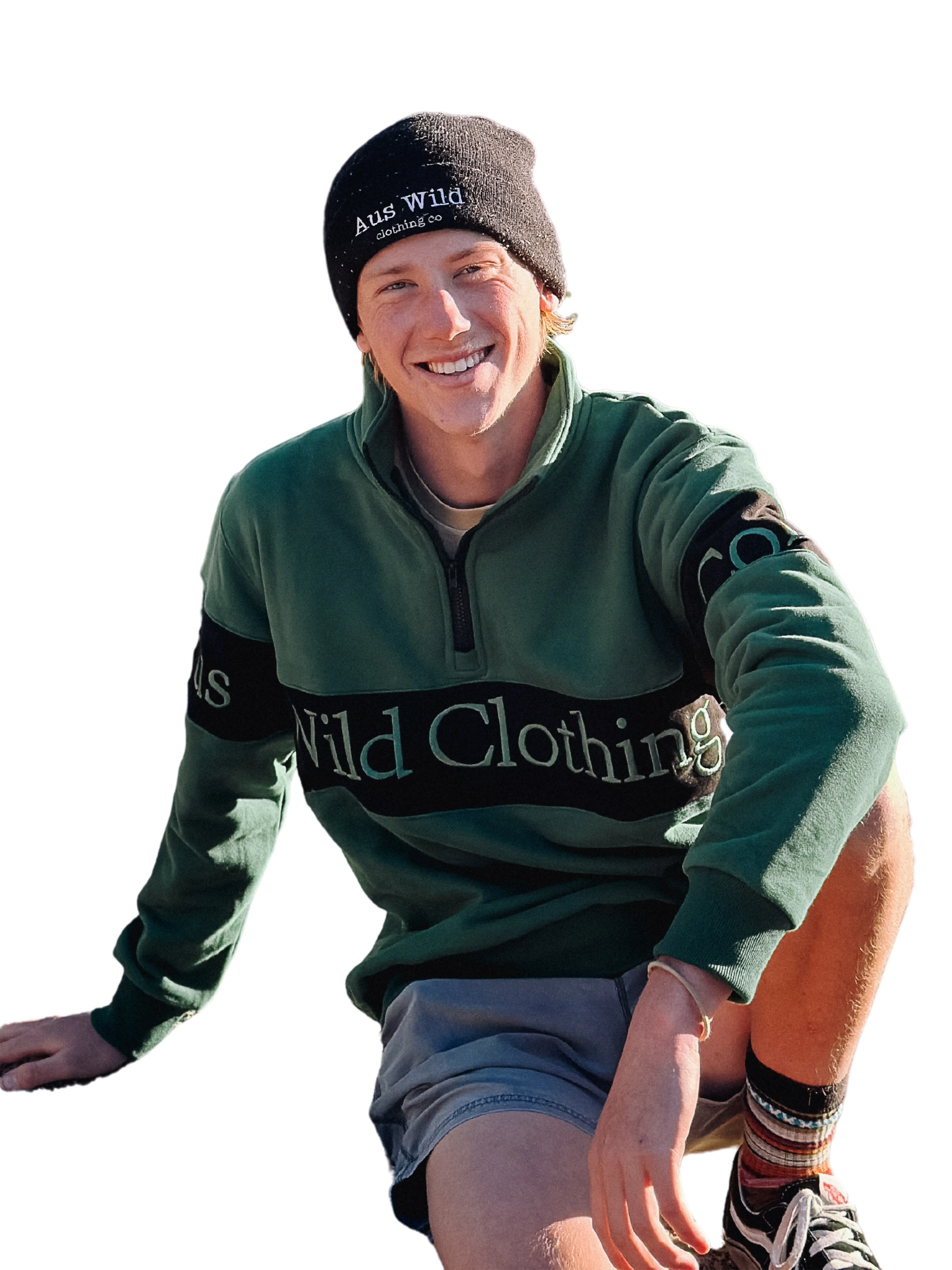 Malanda Half Zip Jumper Aus Wild Clothing Co