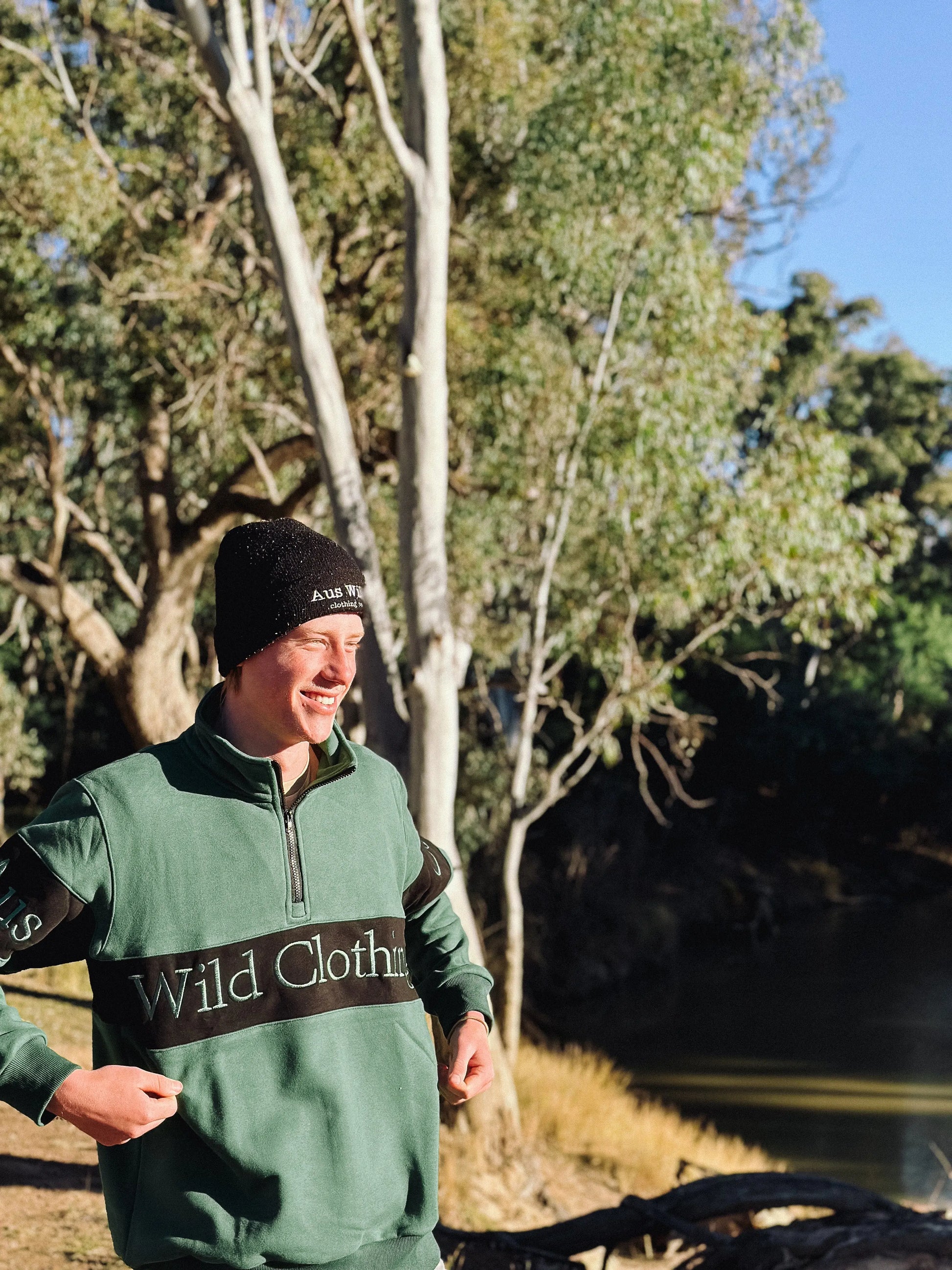 Malanda Half Zip Jumper Aus Wild Clothing Co