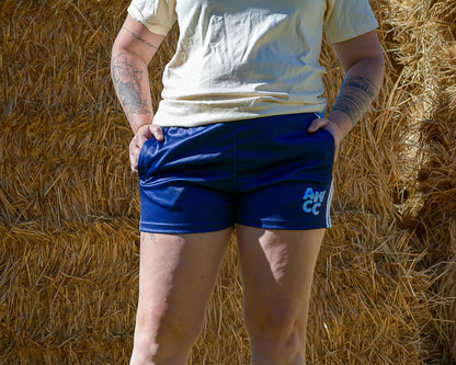 Muttaburra Footy Shorts - Blue Aus Wild Clothing Co