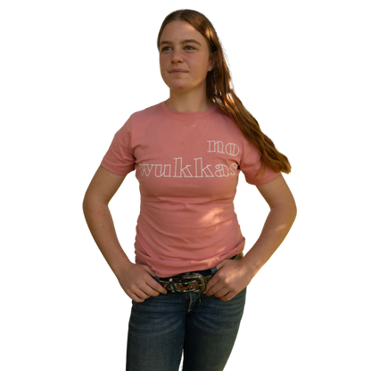 No Wukkas Fitted Tee Aus Wild Clothing Co