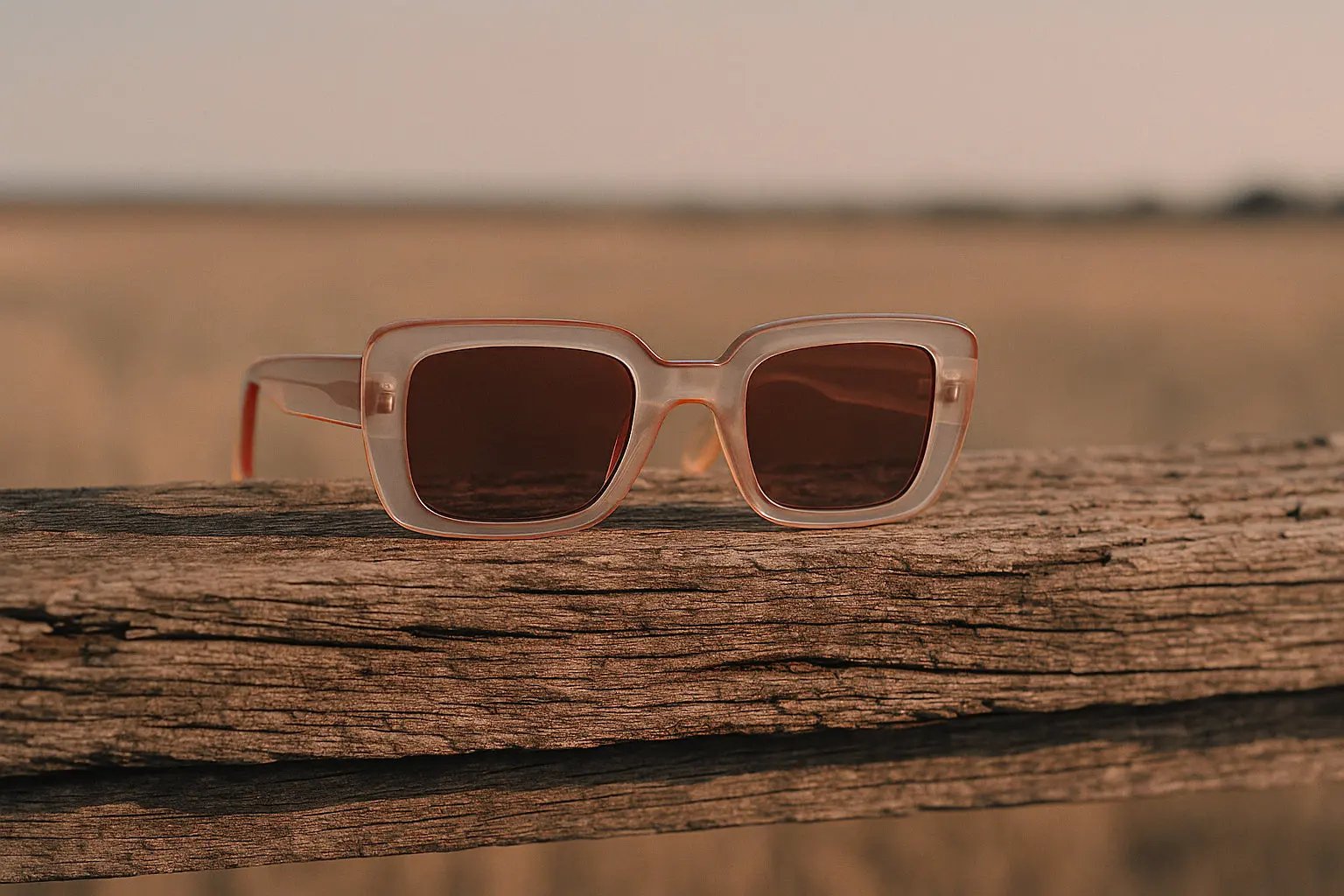 Nude Rectangle Glasses Aus Wild Clothing Co