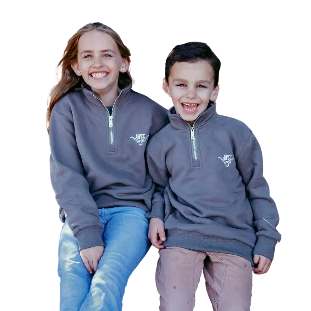 Omeo Kids Half Zip Jumper Aus Wild Clothing Co