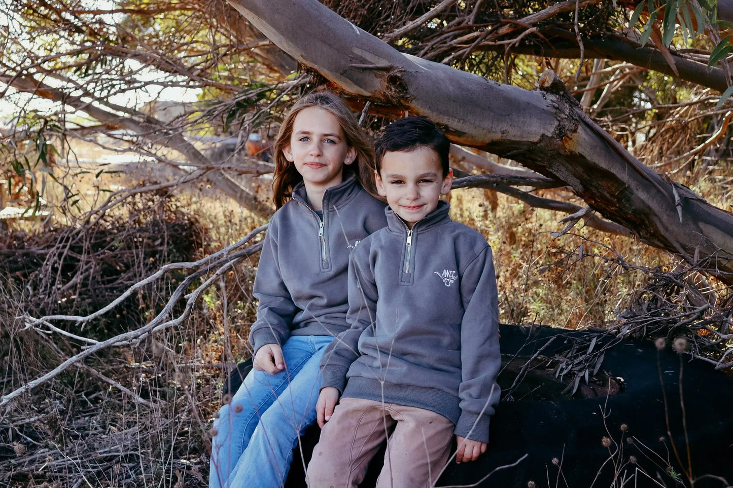 Omeo Kids Half Zip Jumper Aus Wild Clothing Co