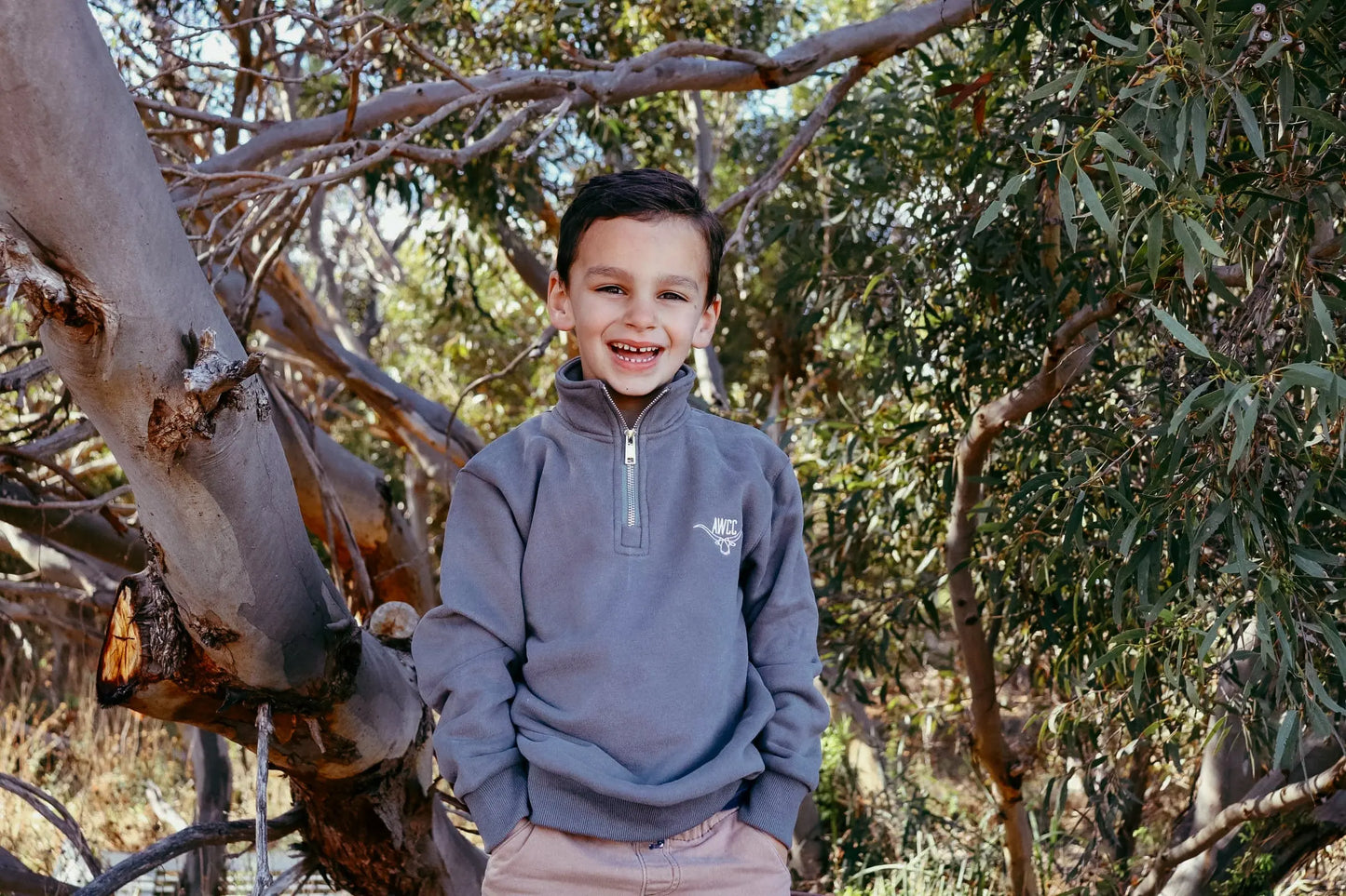 Omeo Kids Half Zip Jumper Aus Wild Clothing Co