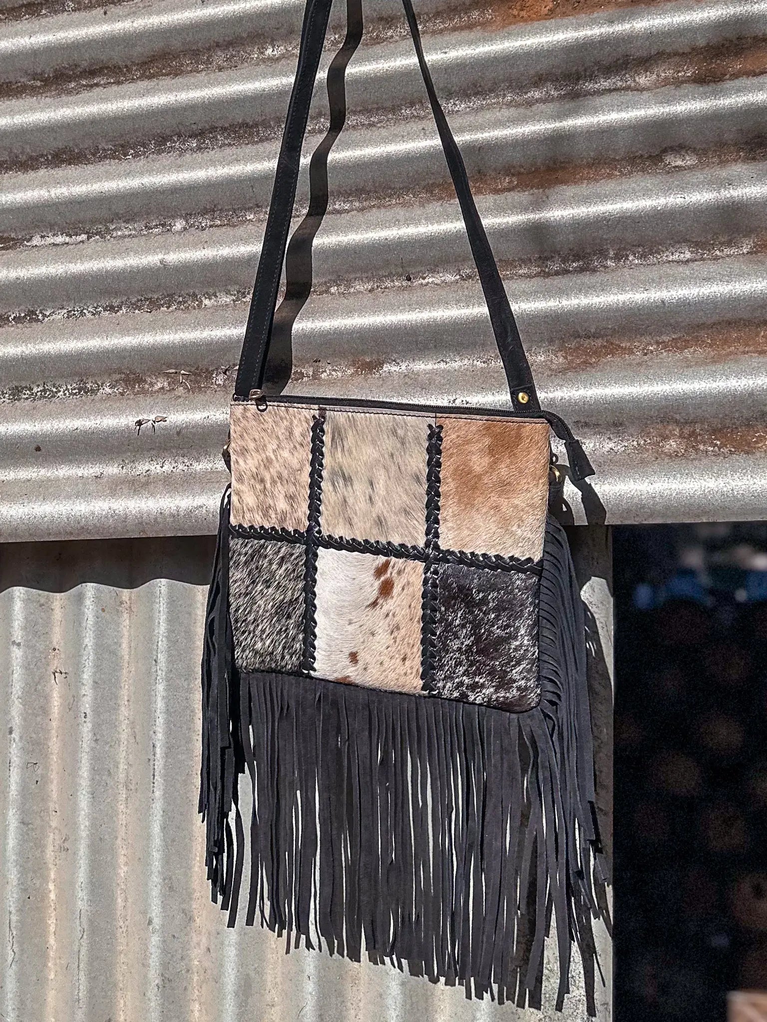 Patchwork Hide Bag Aus Wild Clothing Co