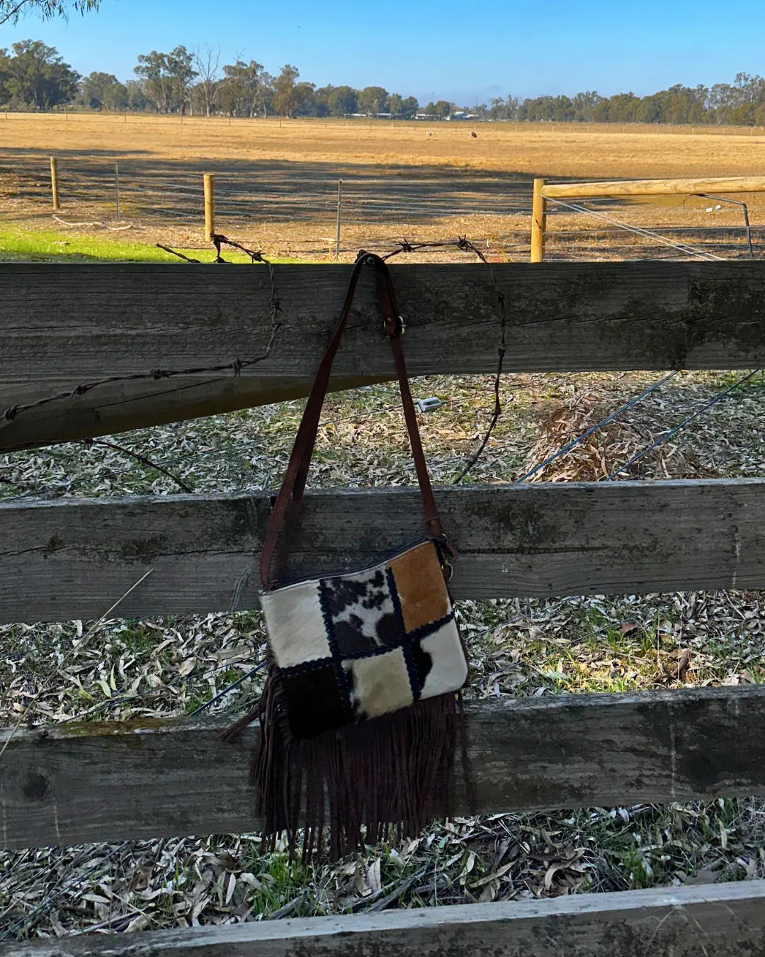 Patchwork Hide Bag Aus Wild Clothing Co