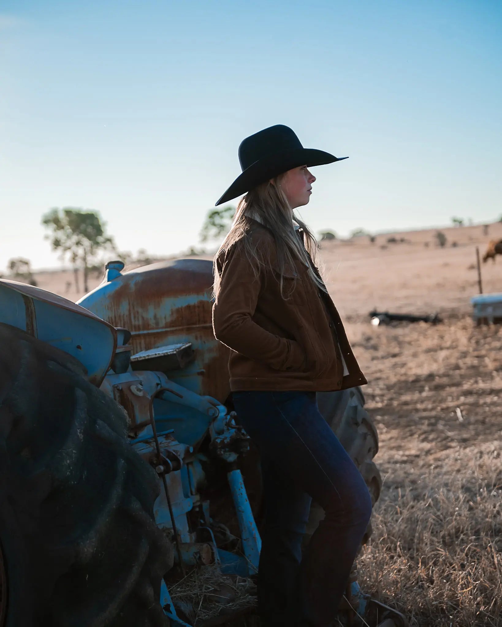 Pemberton Ladies Cord Jacket - Chestnut Aus Wild Clothing Co