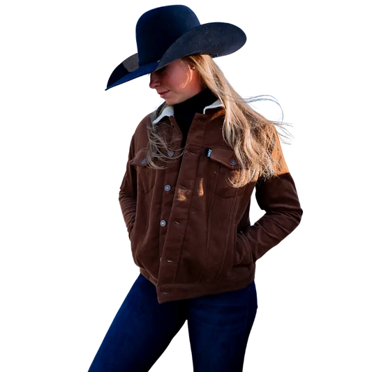 Pemberton Ladies Cord Jacket - Chestnut Aus Wild Clothing Co
