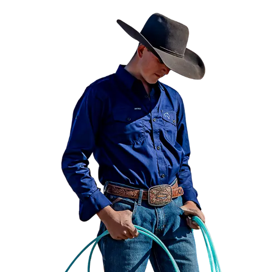 Penong Work Shirt - Navy Aus Wild Clothing Co