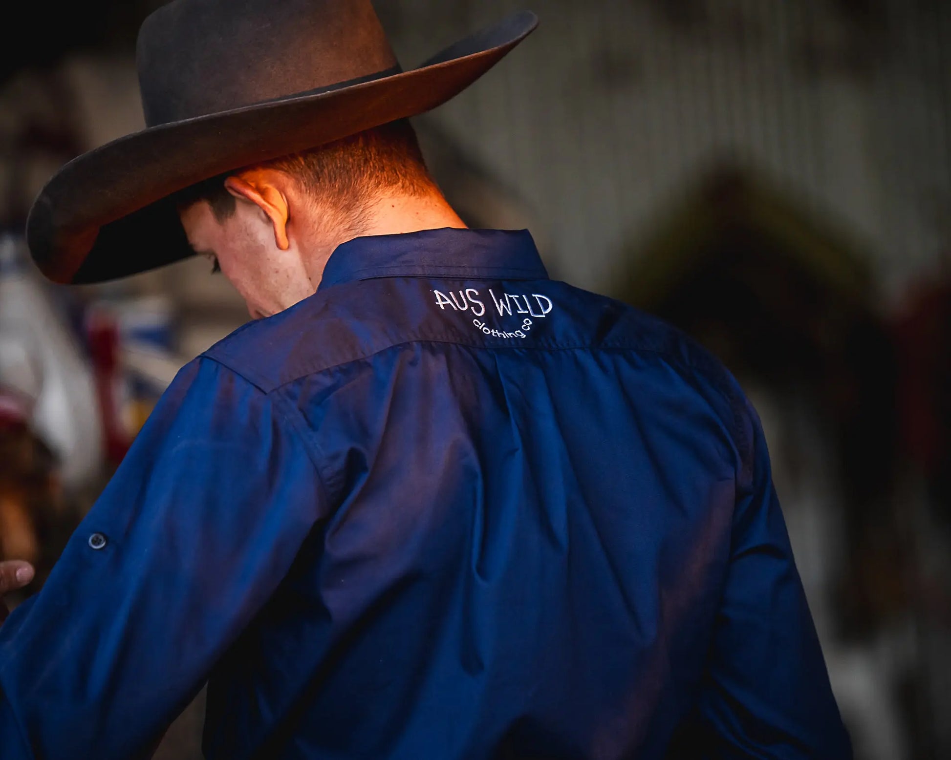 Penong Work Shirt - Navy Aus Wild Clothing Co