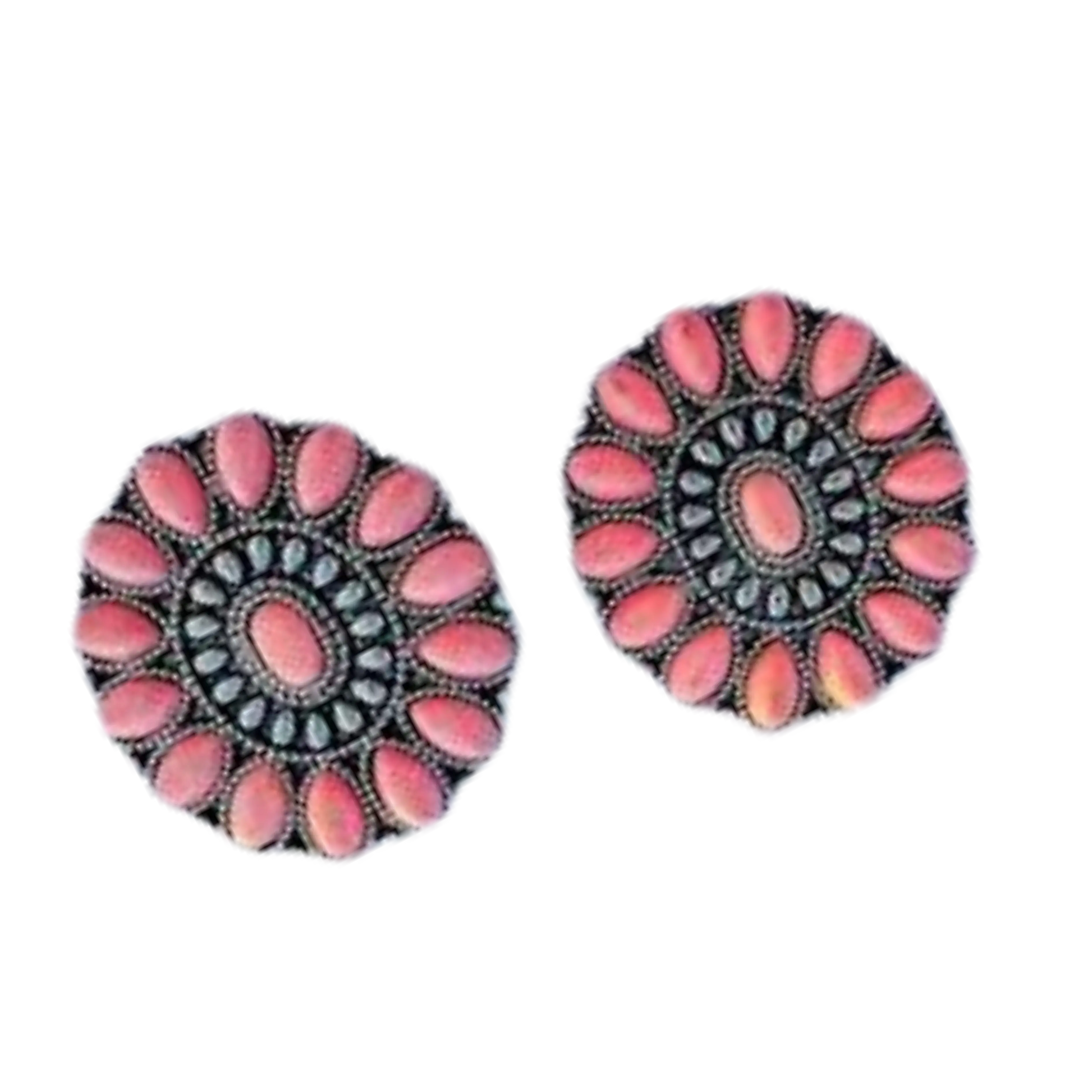 Pink Geo Studs Aus Wild Clothing Co