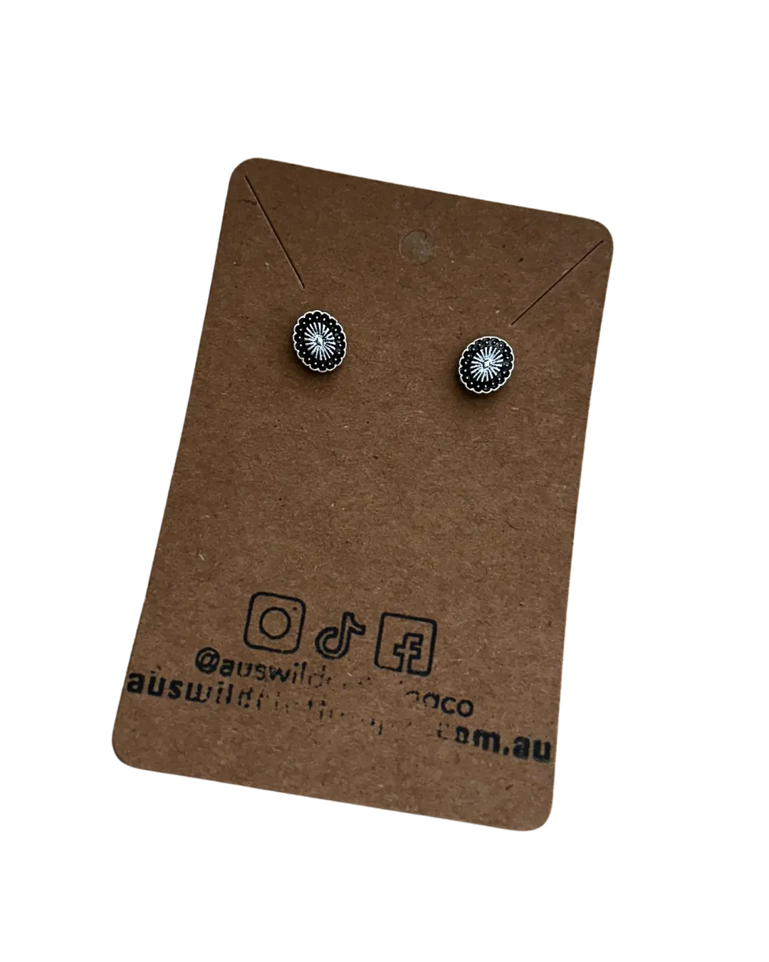 Pressed Stud Earrings by Aus Wild Clothing Co