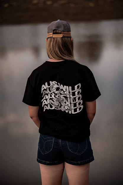 Purnululu T-Shirt - Black Aus Wild Clothing Co