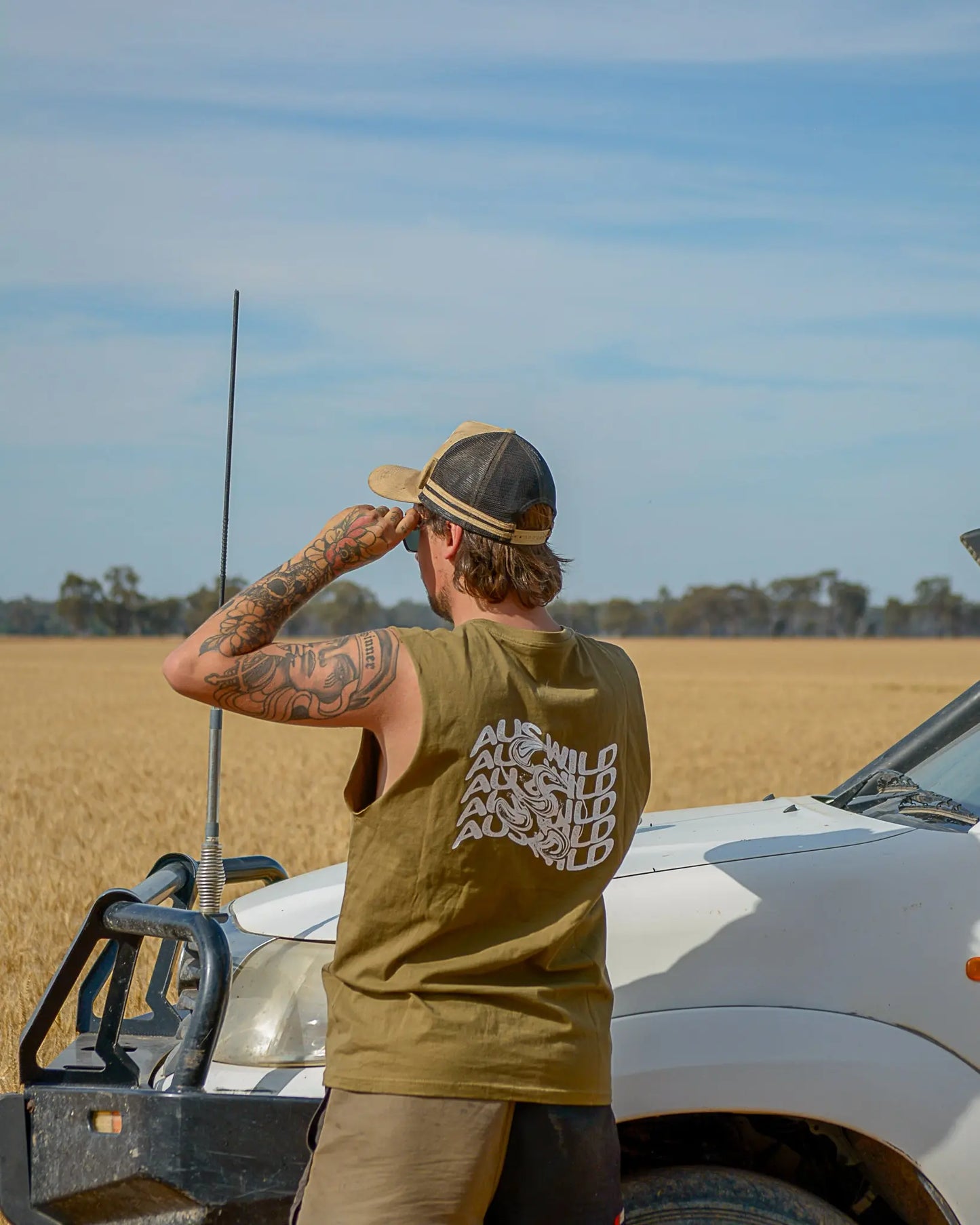 Purnululu Tank - Army Green Aus Wild Clothing Co
