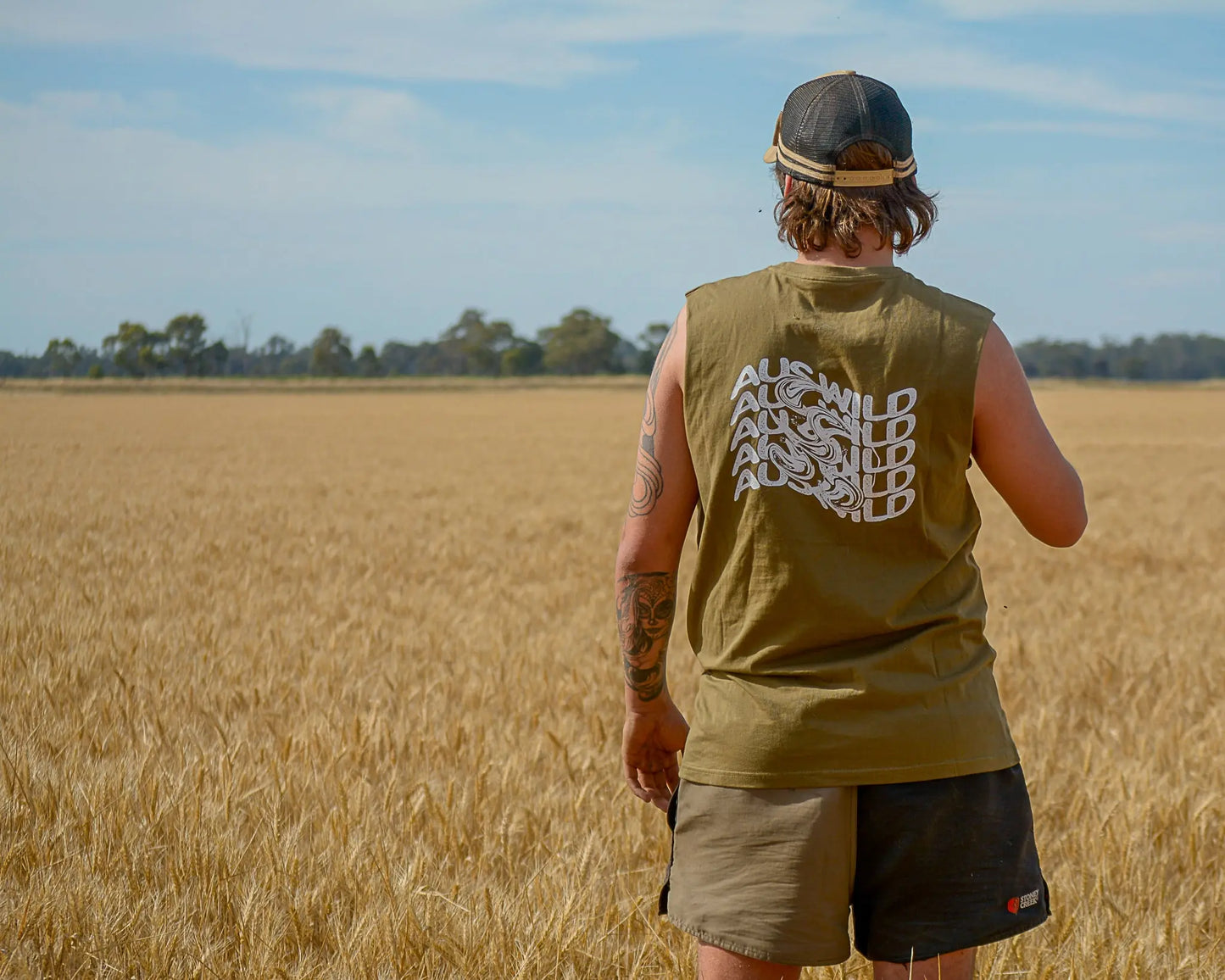 Purnululu Tank - Army Green Aus Wild Clothing Co