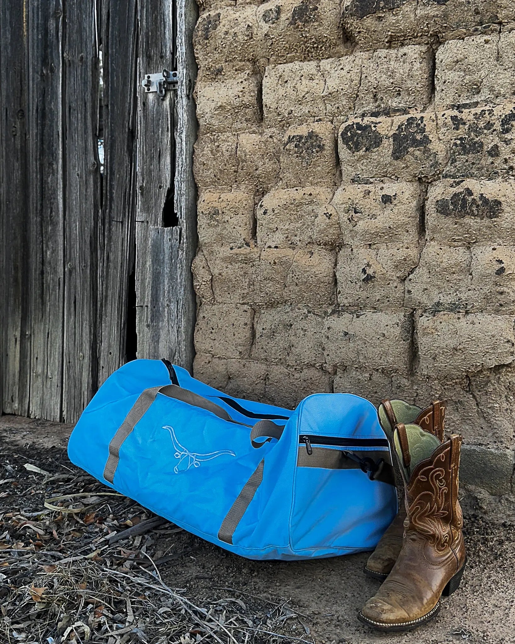 Rosebud Duffle Bag - Blue Aus Wild Clothing Co