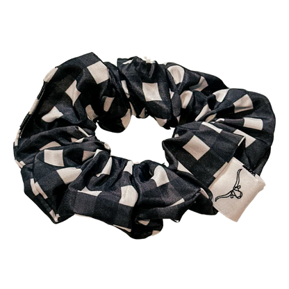 Scrunchie - Black Plaid Aus Wild Clothing Co