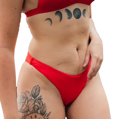 Semaphore Bikini Bottoms - Red Aus Wild Clothing Co