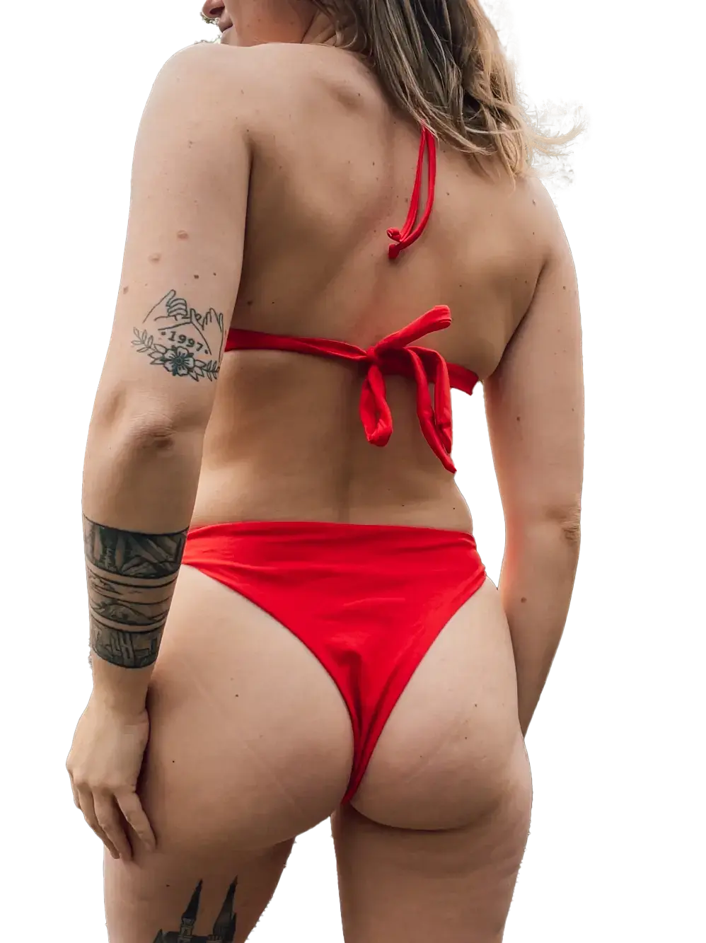 Semaphore Bikini Bottoms - Red Aus Wild Clothing Co