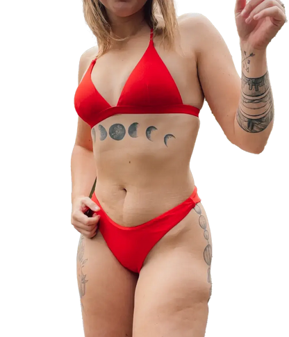 Semaphore Bikini Bottoms - Red Aus Wild Clothing Co