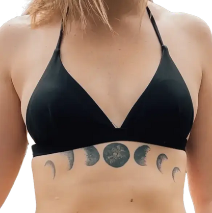 Semaphore Bikini Top - Black Aus Wild Clothing Co