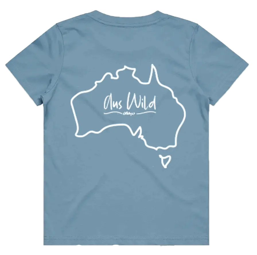 Shepparton Kids T-Shirt - Blue Aus Wild Clothing Co